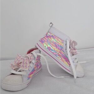 JoJo Siwa Multicolor Sequin High-Top Sneakers